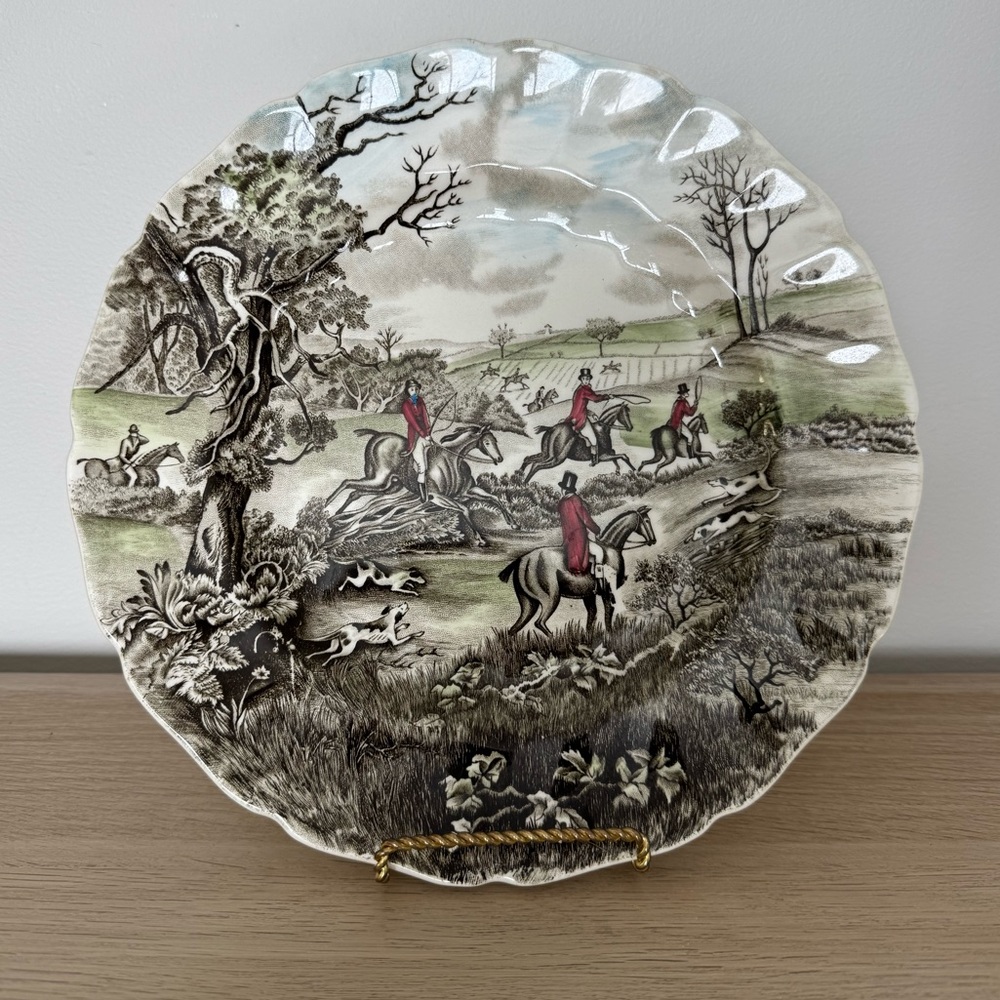 Johnson Bros. Tally Ho “The Jump” plate